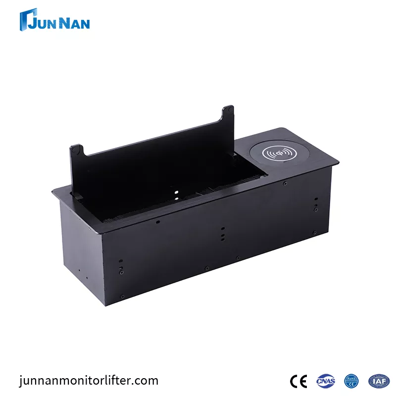 Desktop de conferință cu bandă de putere ascunsă cu priză multifuncțională cu putere încastrată